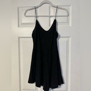 Black glittery romper
